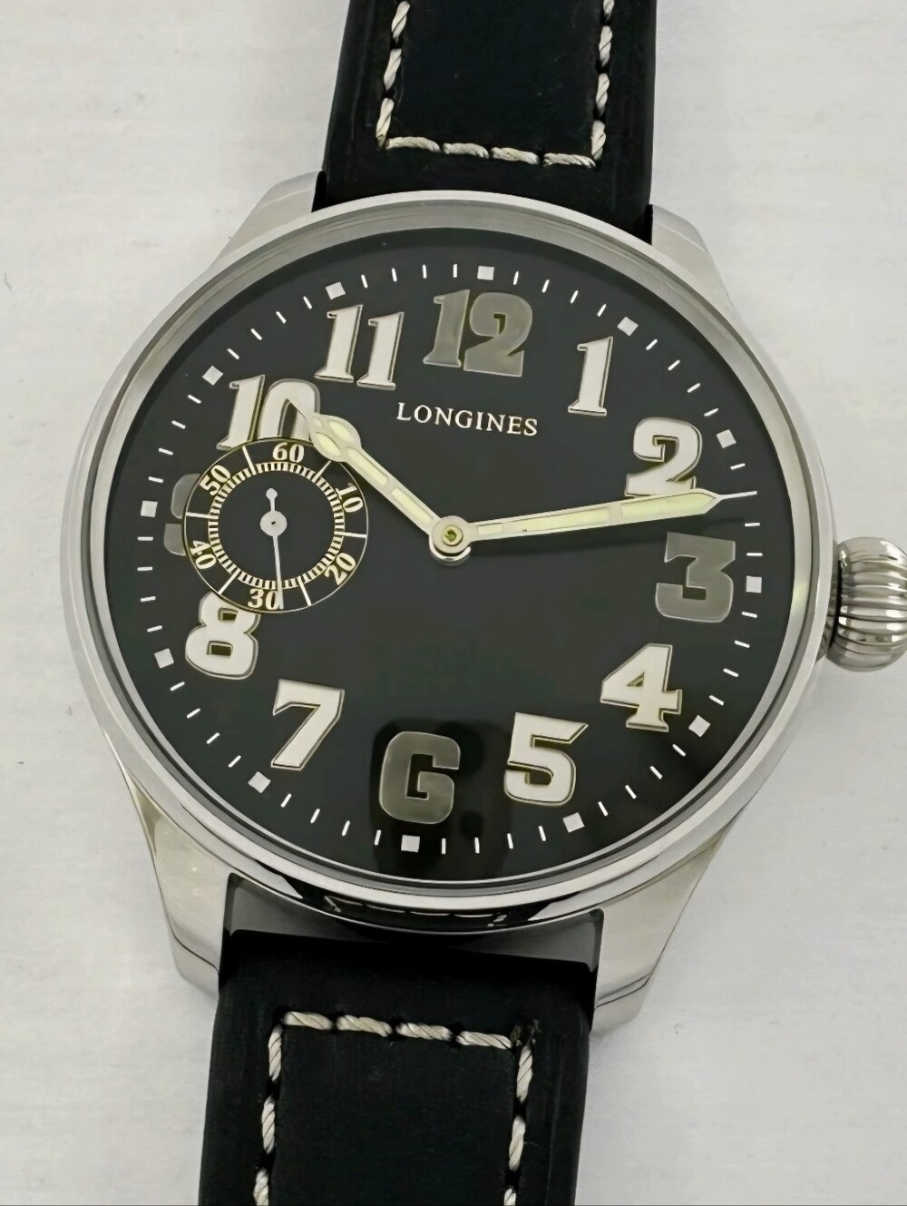 Longines Marriage Watch:  Vintage 1910 Caliber 19.70N Aviator Style Swiss Watch